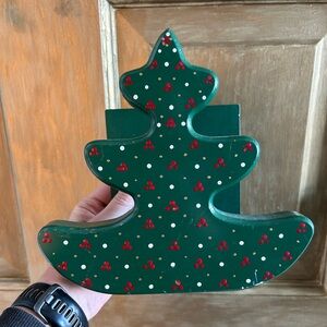 Vintage wood Christmas tree